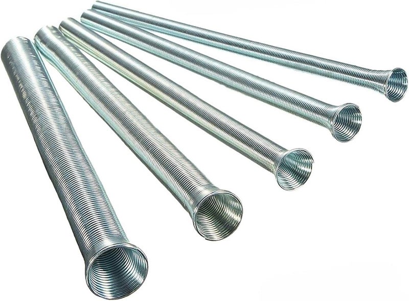 SEIWEI 5 Pieces Spring Tubing Benders Kit for Copper Aluminum Thin Wall Steel, 1/4'', 5/16'', 3/8'', 1/2'', 5/8'' - Image 1